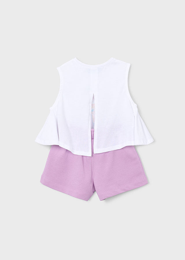 Mayoral Conjunto calção e t-shirt menina