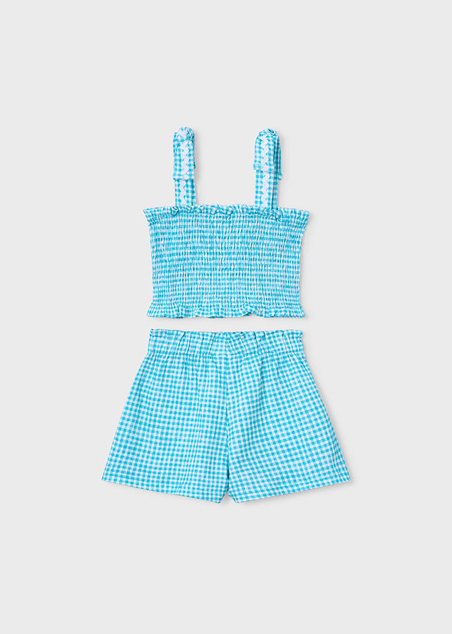 Mayoral Conjunto calção e top ninho de abelha menina