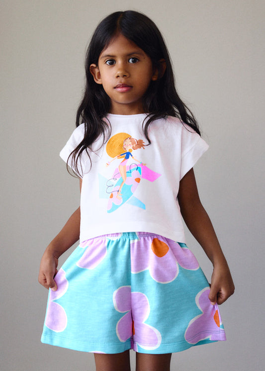 Mayoral Conjunto calção e t-shirt menina