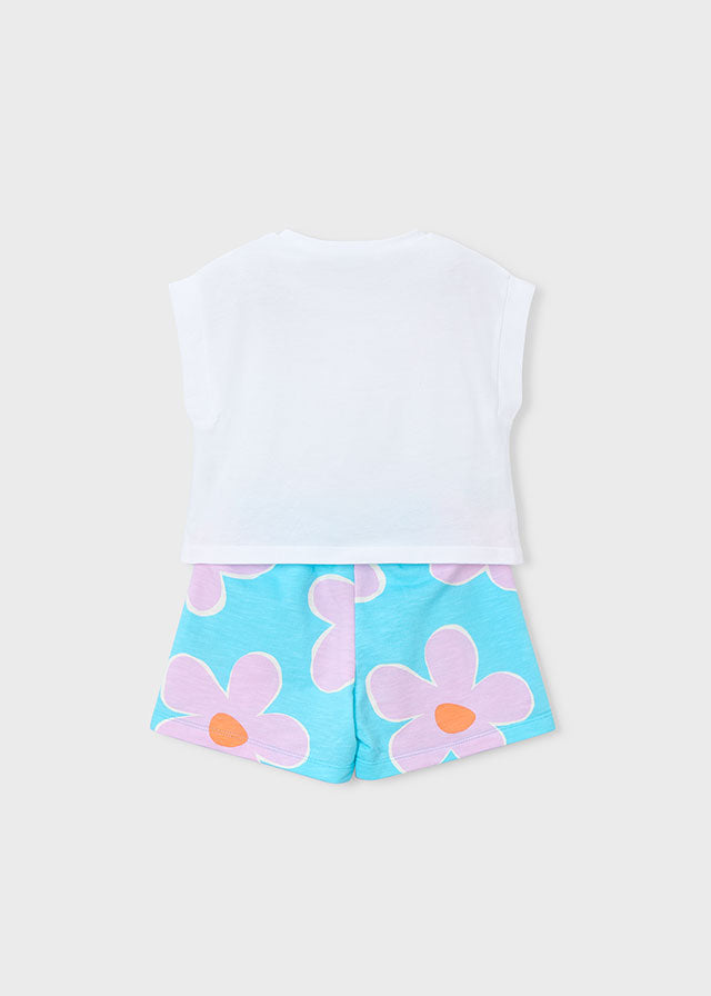 Mayoral Conjunto calção e t-shirt menina
