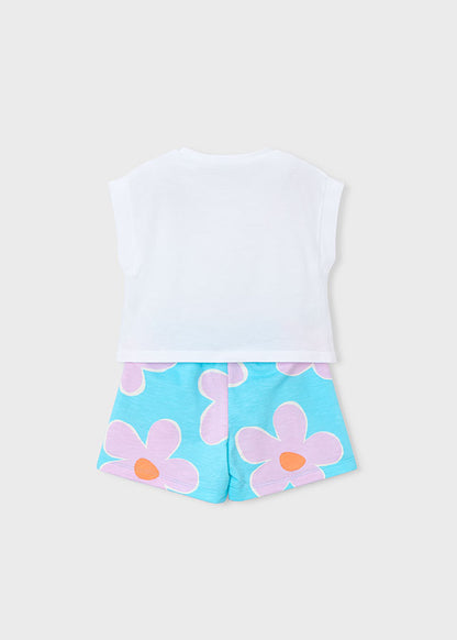 Mayoral Conjunto calção e t-shirt menina