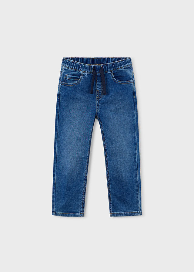 Mayoral Calças soft denim jogger menino