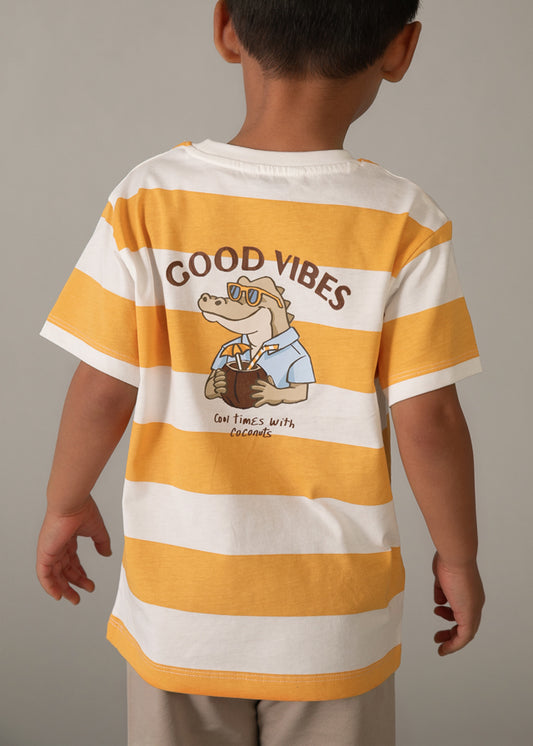 Mayoral Conjunto calças e t-shirt riscas menino