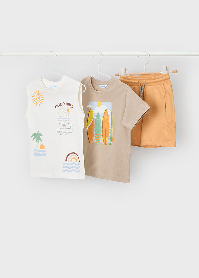 Mayoral Conjunto 3 peças surf menino