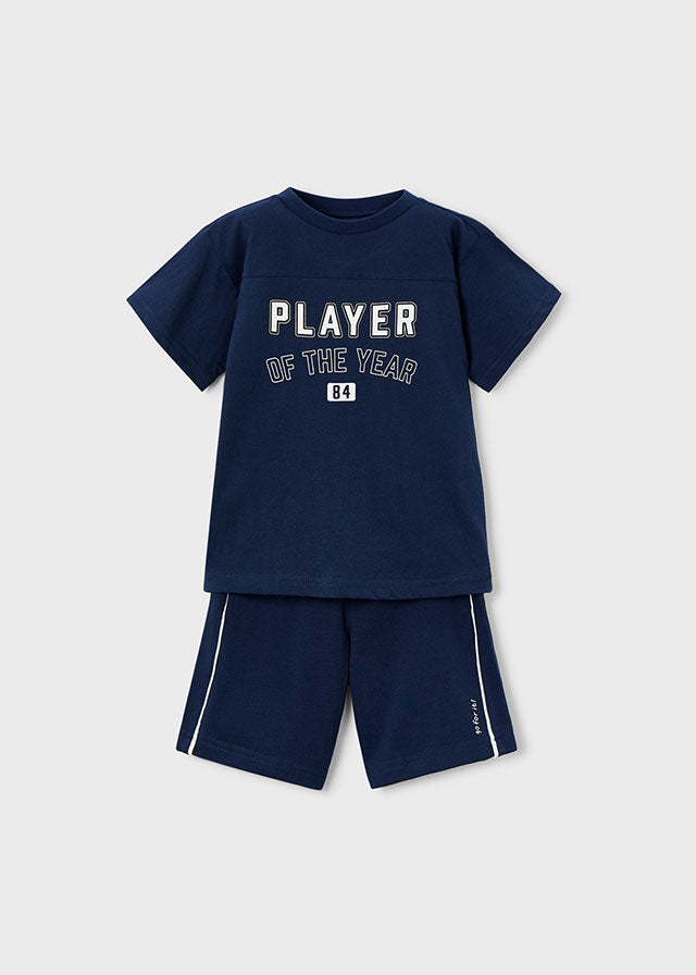 Mayoral Conjunto calção e t-shirt player menino