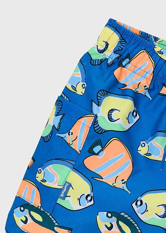 Mayoral Fato banho bermuda estampado menino