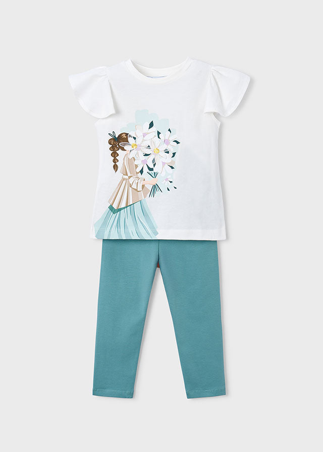 Mayoral Conjunto leggings e t-shirt boneca menina