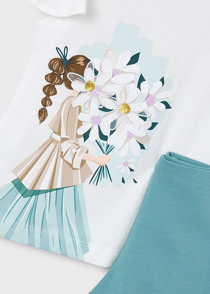 Mayoral Conjunto leggings e t-shirt boneca menina