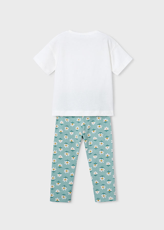 Mayoral Conjunto leggings estampado e t-shirt menina