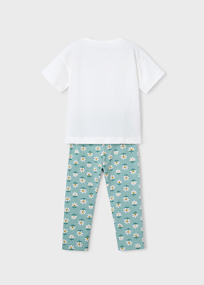 Mayoral Conjunto leggings estampado e t-shirt menina