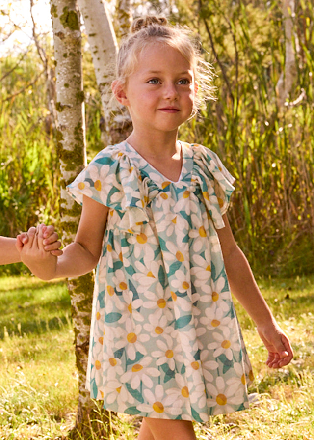 Mayoral Vestido cerimónia estampado flores menina