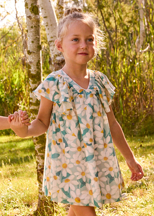 Mayoral Vestido cerimónia estampado flores menina