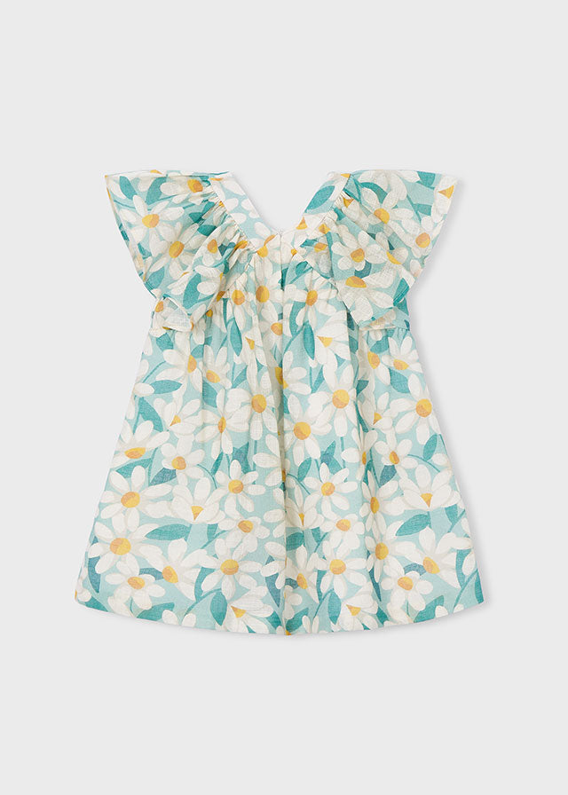 Mayoral Vestido cerimónia estampado flores menina