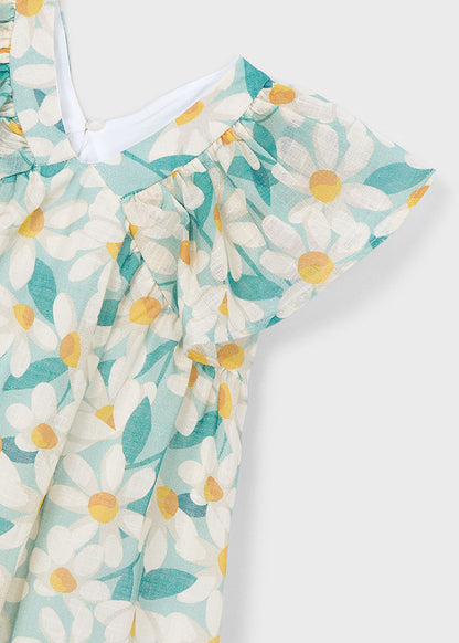 Mayoral Vestido cerimónia estampado flores menina
