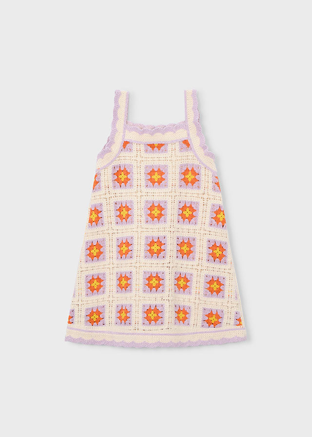 Mayoral Vestido crochê menina