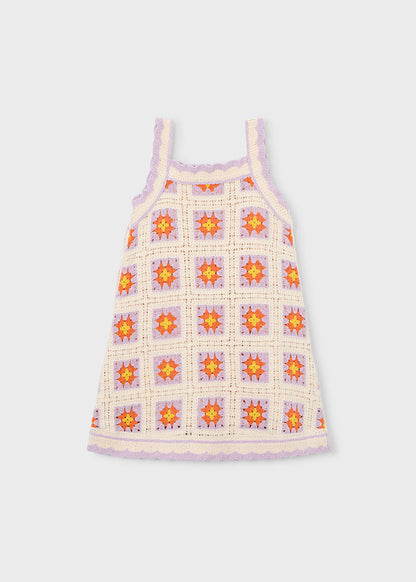 Mayoral Vestido crochê menina