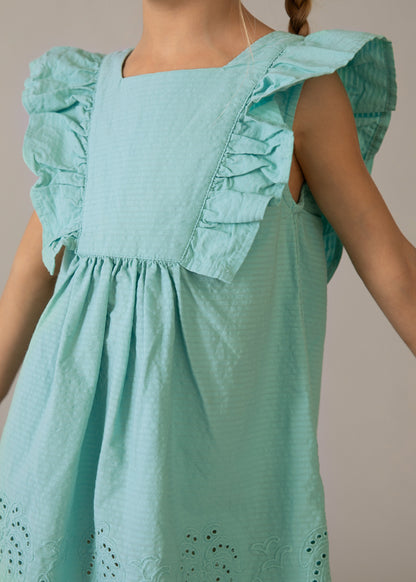 Mayoral Vestido com perfurados menina