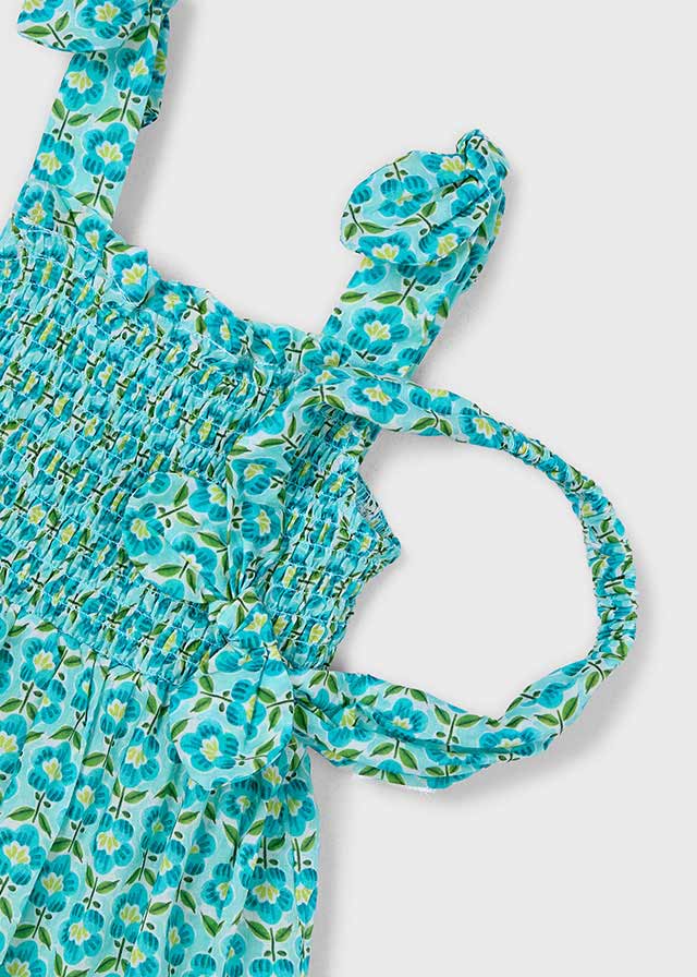Mayoral Vestido estampado com fita elástica menina