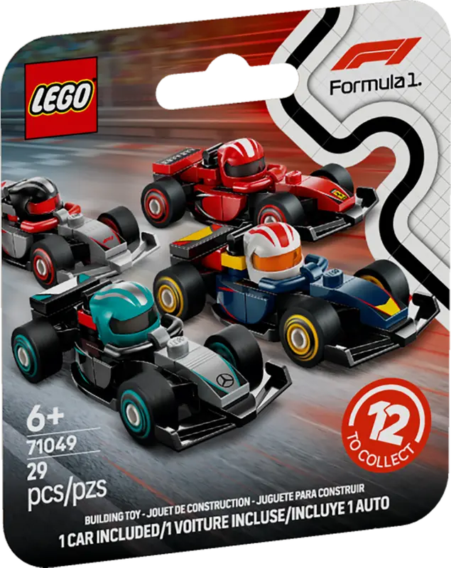 LEGO® Minifigures - Carros de Corrida F1® Colecionáveis