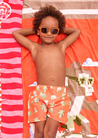 Mayoral Fato banho bermuda estampado menino