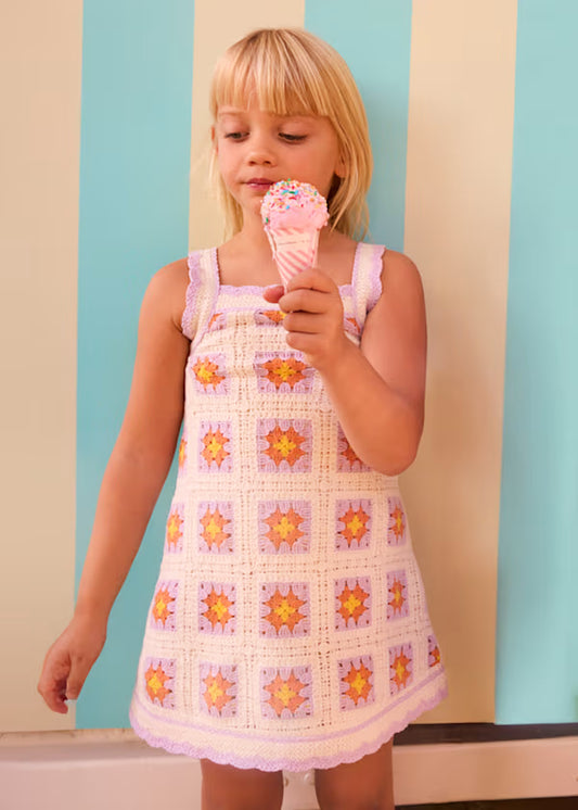 Mayoral Vestido crochê menina
